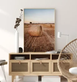 Hay Fields Poster (21x29.7 cm (A4))