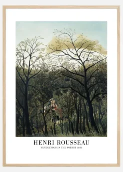 Henri Rousseau - Rendezvous In The Forest Poster (21x29.7 cm (A4))