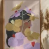 Hidden behind yellow purple flowers Poster (21x29.7 cm (A4))
