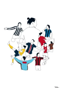 History Of Zlatan Colours Poster (21x29.7 cm (A4))