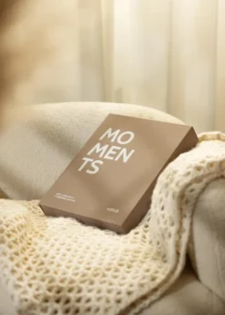KAILA MOMENTS Grey - Coffee Table Photo Album (60 Svarta Sidor / 30 Blad)