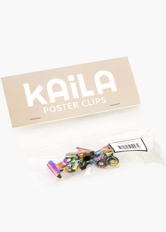 KAILA Poster Clip Rainbow 20 mm - 4-p