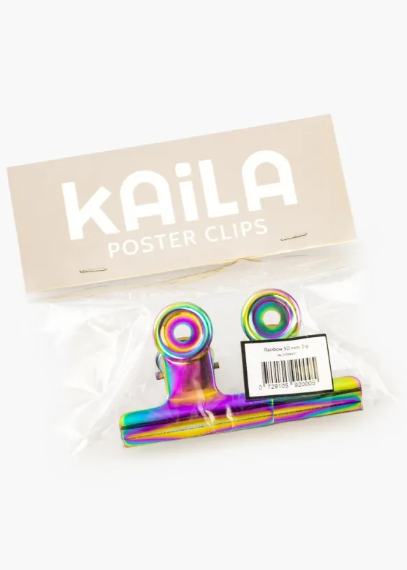 KAILA Poster Clip Rainbow 50 mm - 2-p