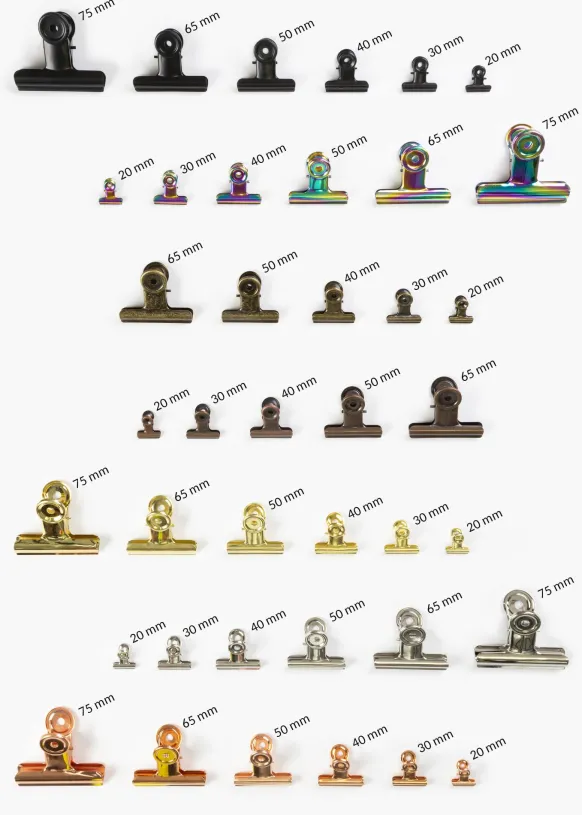 KAILA Poster Clip Retro Brass 65 mm - 2-p