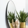 KAILA Round Mirror - Thin Black 70 cm Ø