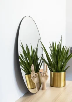 KAILA Round Mirror - Thin Black 70 cm Ø
