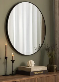 KAILA Rund Spegel Edge Black 80 cm Ø