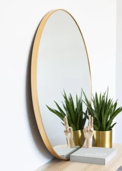 KAILA Rund Spegel Edge Gold 110 cm Ø