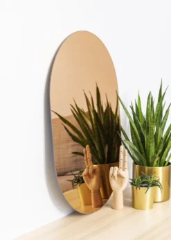 KAILA Spegel Oval Rose Gold 50x70 cm