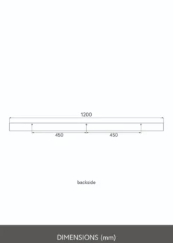 KAILA Tavelhylla Ek 120 cm