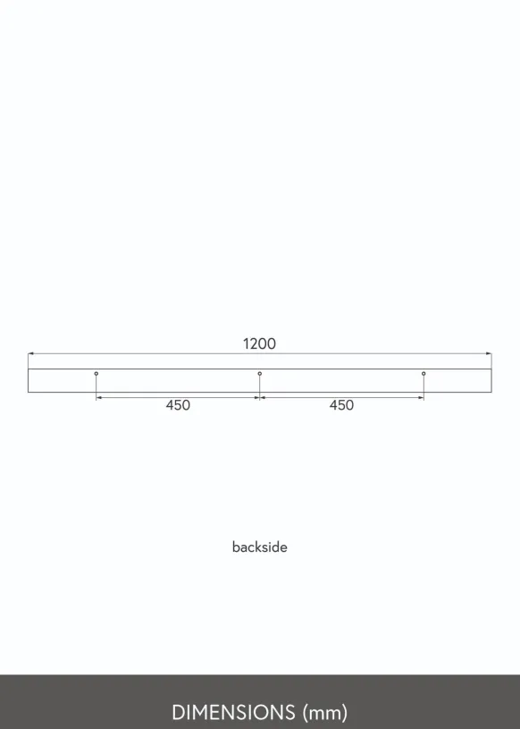 KAILA Tavelhylla Ek 120 cm