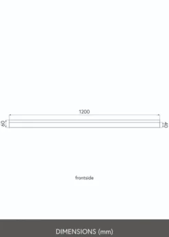 KAILA Tavelhylla Ek 120 cm