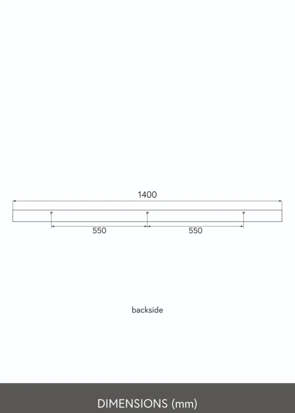 KAILA Tavelhylla Vit 140 cm