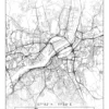 Karta - Göteborg - Vit Poster (21x29.7 cm (A4))
