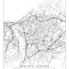 Karta - Trondheim - Vit Poster (21x29.7 cm (A4))