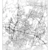 Karta - Vantaa - Vit Poster (21x29.7 cm (A4))