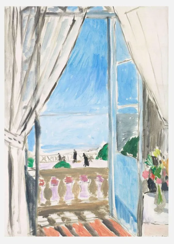 La Fenaatre Ouverte - Henri Matisse Canvastavla (30x40 cm)