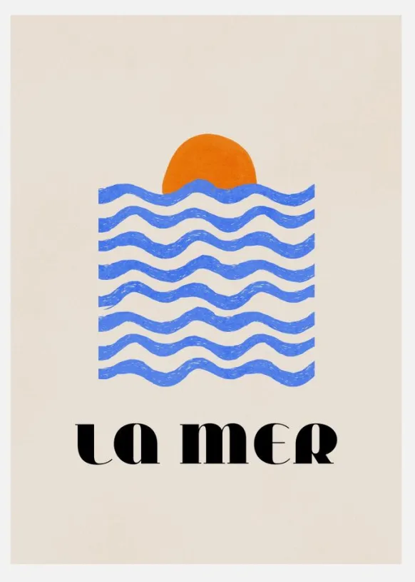 La Mer Abstract Ocean No. 03 Canvastavla (30x40 cm)