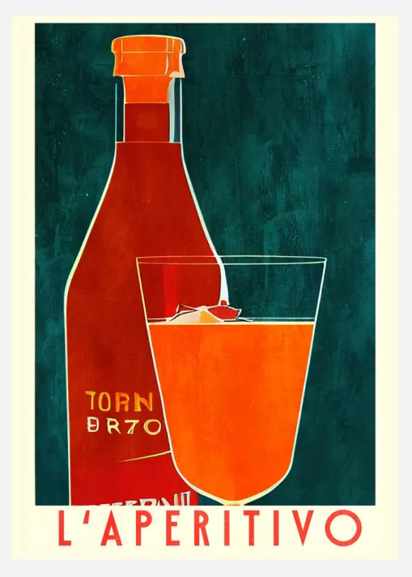 L'aperitivo Canvastavla (30x40 cm)
