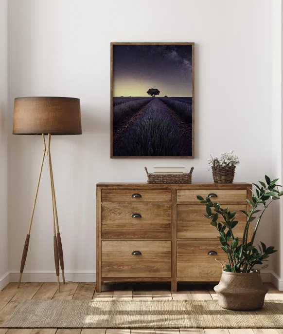 Lavender Fields Poster (21x29.7 cm (A4))