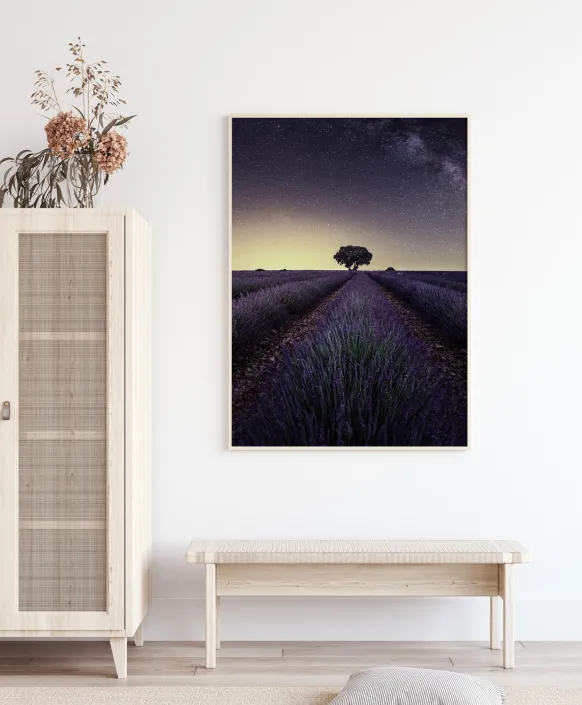 Lavender Fields Poster (21x29.7 cm (A4))