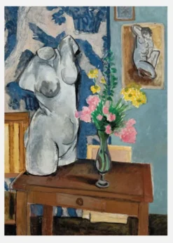 Le Torse En Platre - Henri Matisse Canvastavla (30x40 cm)