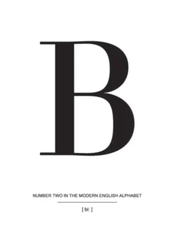 Letter B Poster (21x29.7 cm (A4))