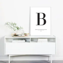 Letter B Poster (21x29.7 cm (A4))