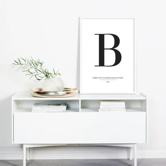 Letter B Poster (21x29.7 cm (A4))