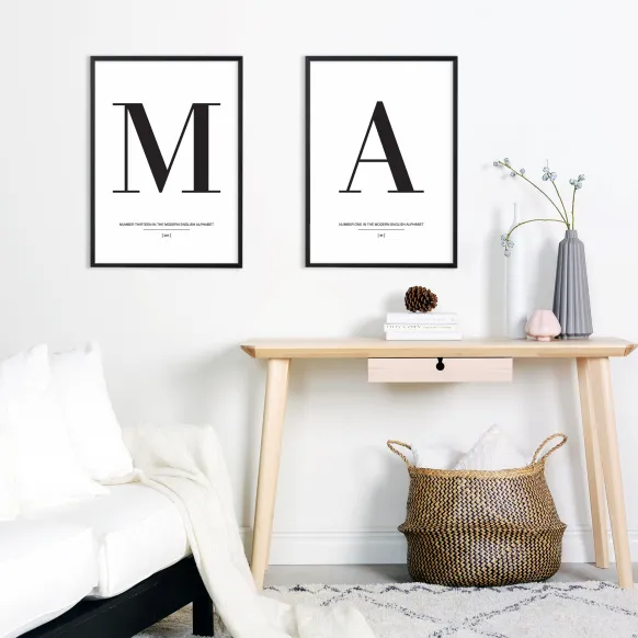 Letter B Poster (21x29.7 cm (A4))