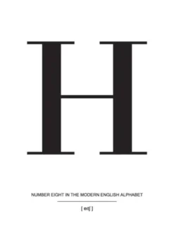Letter H Poster (21x29.7 cm (A4))