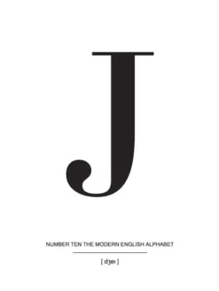 Letter J Poster (21x29.7 cm (A4))