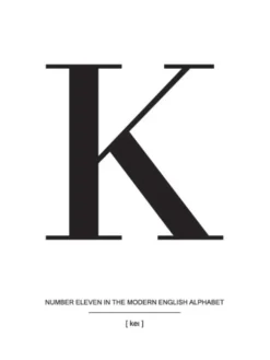 Letter K Poster (21x29.7 cm (A4))