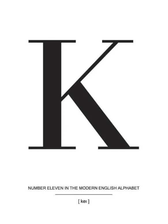 Letter K Poster (21x29.7 cm (A4))