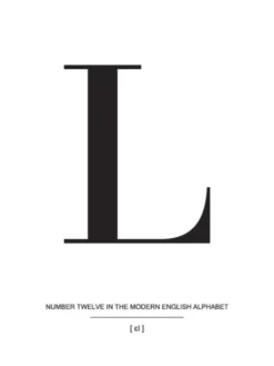 Letter L Poster (21x29.7 cm (A4))
