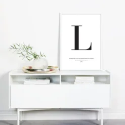 Letter L Poster (21x29.7 cm (A4))