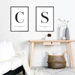 Letter M Poster (21x29.7 cm (A4))