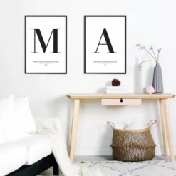 Letter M Poster (21x29.7 cm (A4))