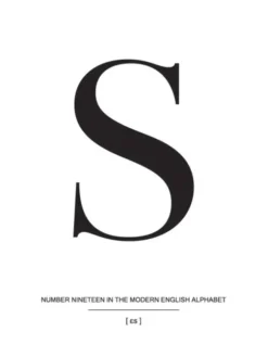 Letter S Poster (21x29.7 cm (A4))