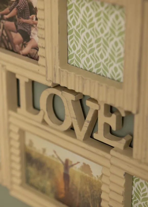 LOVE Collageram Creme - 6 Bilder