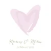 Love Weddingposter Pink (21x29,7 cm (A4))
