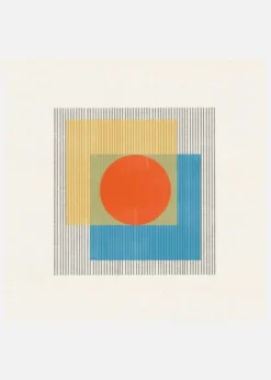 Midcentury Modern Object No3. Canvastavla (30x30 cm)