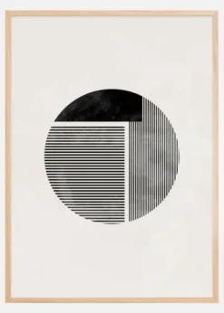 Minimalist round Poster (21x29.7 cm (A4))