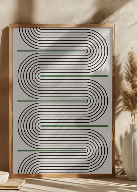 Modern Contemporary Balance Poster (21x29.7 cm (A4))