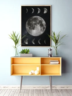 Moon Phases Poster (21x29.7 cm (A4))