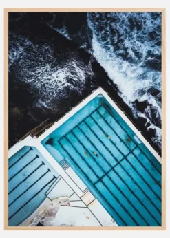 Most famous ocean pool in Australia Poster (21x29.7 cm (A4))