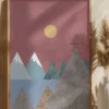 Mountain landscape Poster (21x29.7 cm (A4))