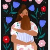 Mum Cuddles Canvastavla (30x40 cm)