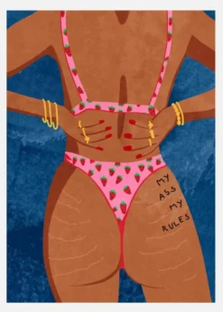 My Ass My Rules Canvastavla (30x40 cm)
