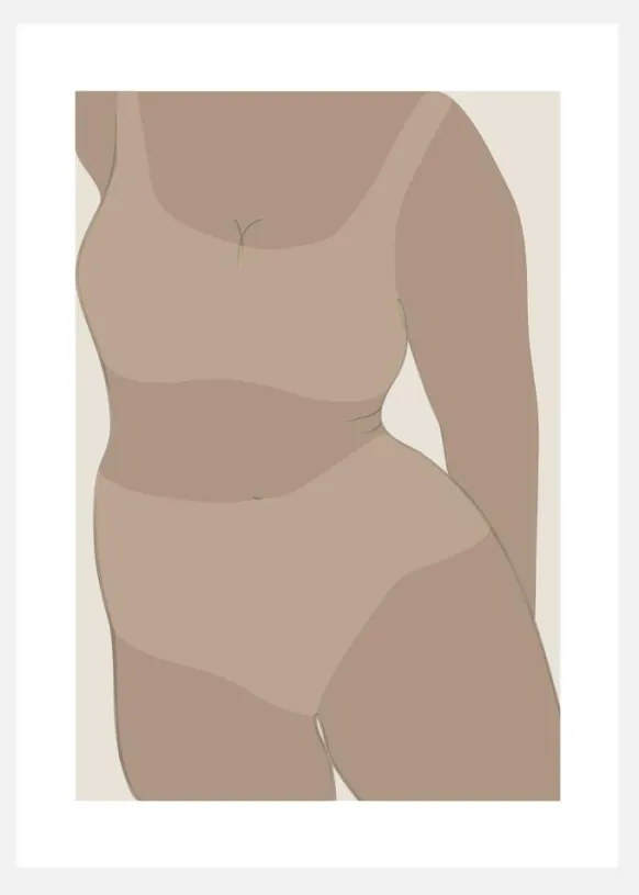 Nude Canvastavla (30x40 cm)